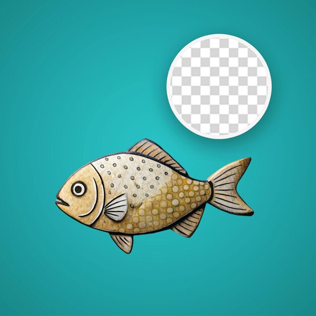 PSD peces de colores con fondo blanco