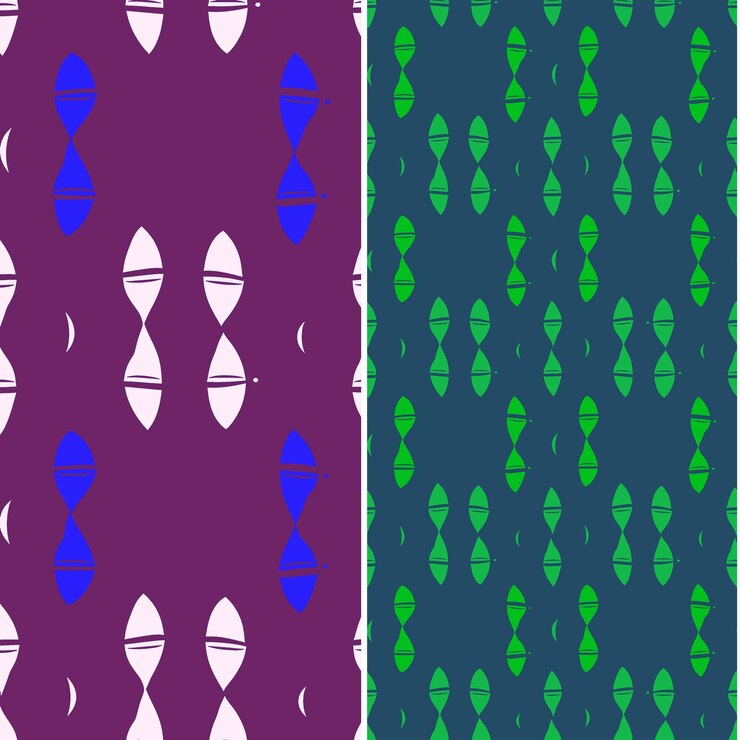 PSD peces de linterna con haces de luz enfocados diseño preciso y diseños vectoriales de patrones naturales