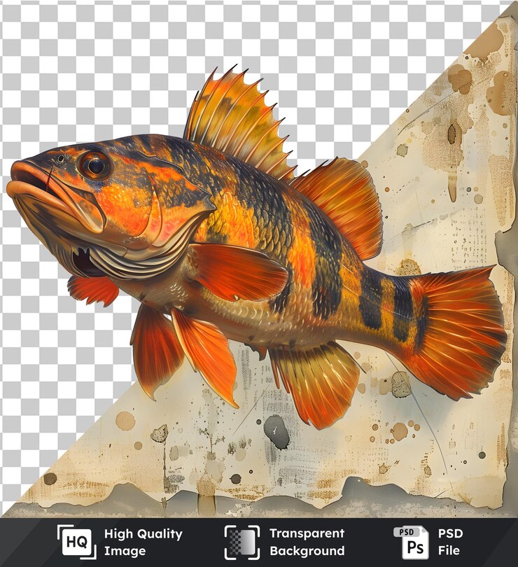 PSD peces nadando imagen transparente de alta calidad de peces