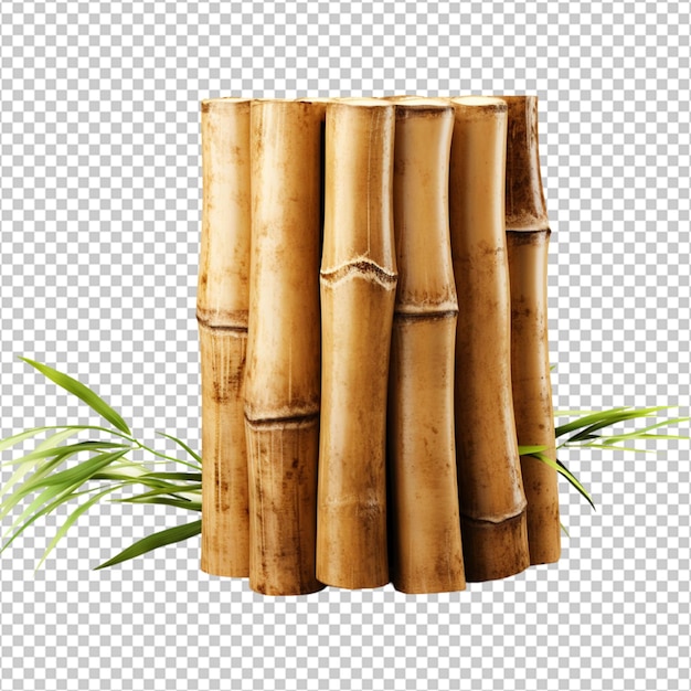 Pedaço de tronco de bambu png