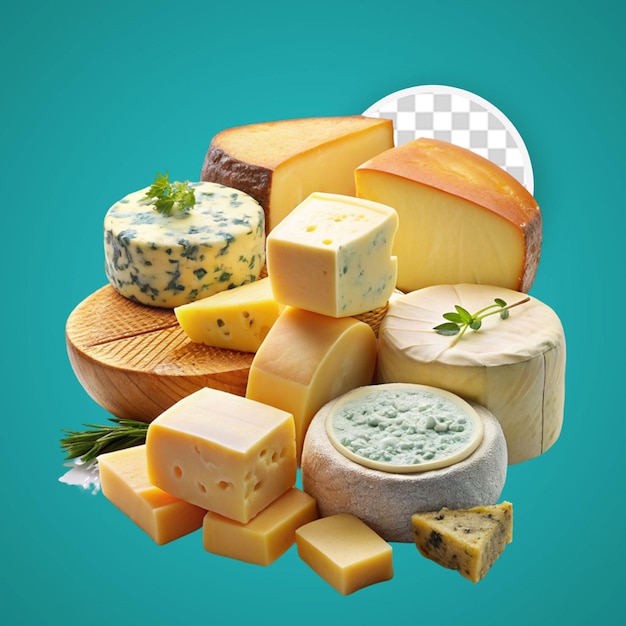 PSD pedaços deliciosos de queijo