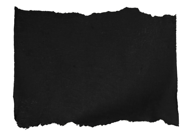 PSD un pedazo de cinta de papel negro en un fondo en blanco