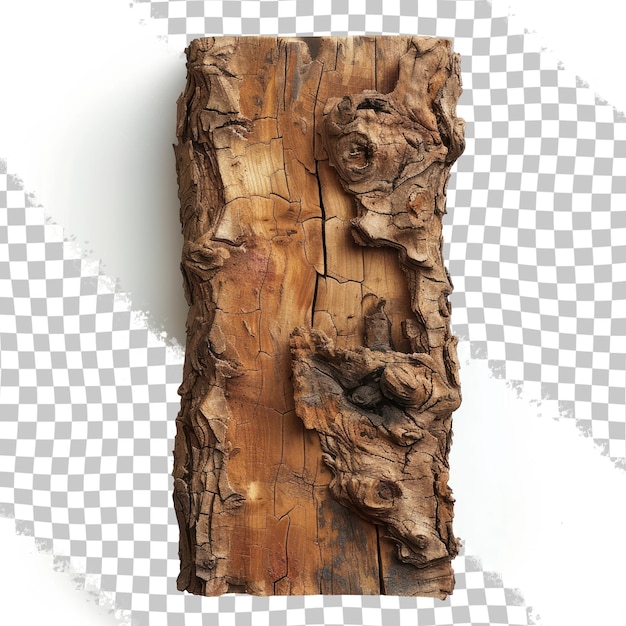 PSD un pedazo de madera con una imagen de un árbol en él