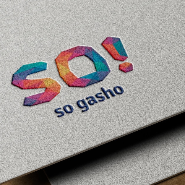 un pedazo de papel colorido que lo dice
