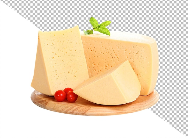 PSD pedazo de queso aislado