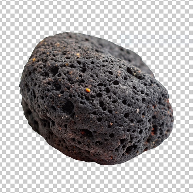 Pedra de lava isolada em fundo transparente png psd