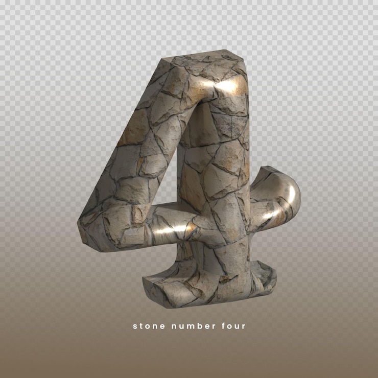 PSD pedra texto 3d letra