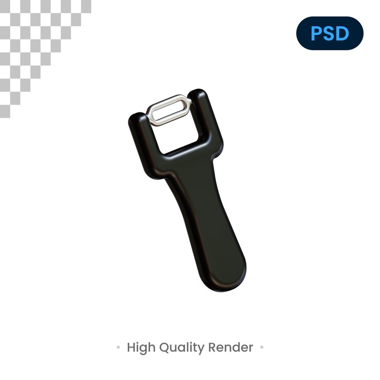 PSD peeler 3d render ilustración premium psd