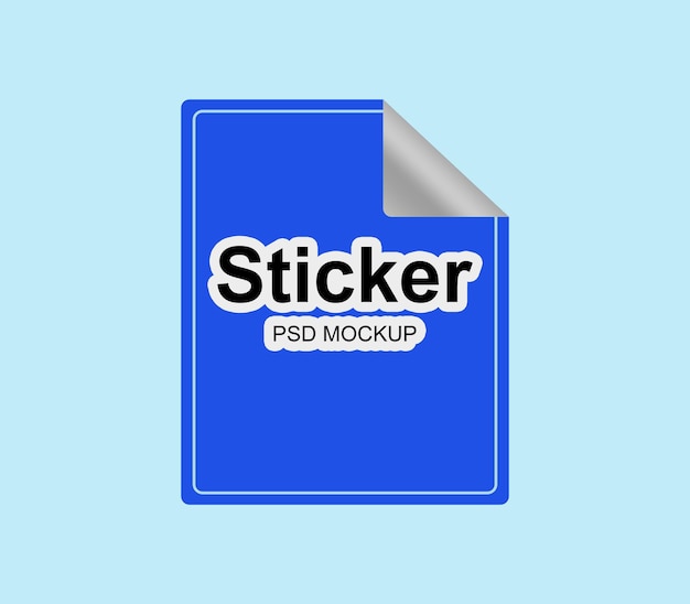 Peeling Sticker cuadrado para la maqueta