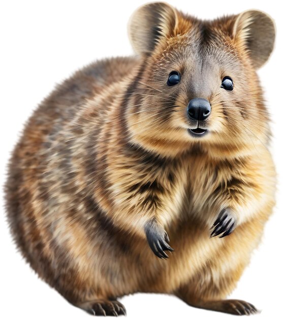 PSD peinture à l'aquarelle d'un mignon quokka