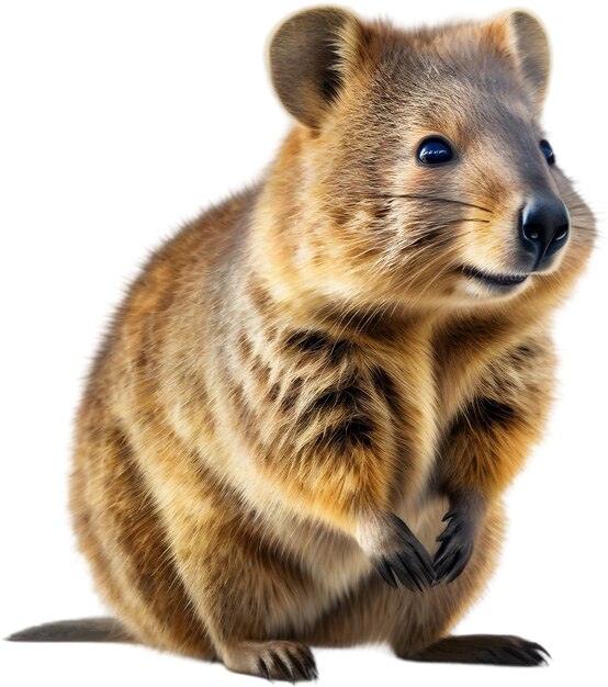 PSD peinture à l'aquarelle d'un mignon quokka