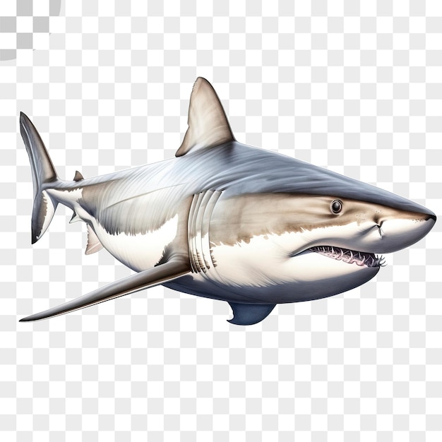 PSD peinture à l'aquarelle de requin télécharger png