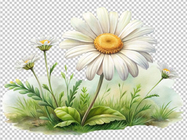 PSD peinture de marguerites