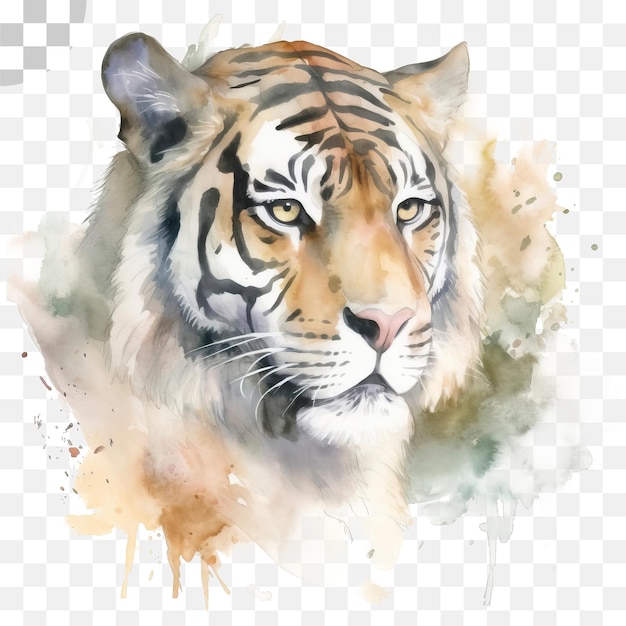 PSD peinture de tigre - peinture de tigre, le tigre png téléchargement