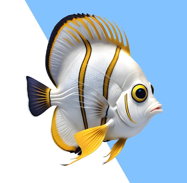 PSD peixe bonito em 3d