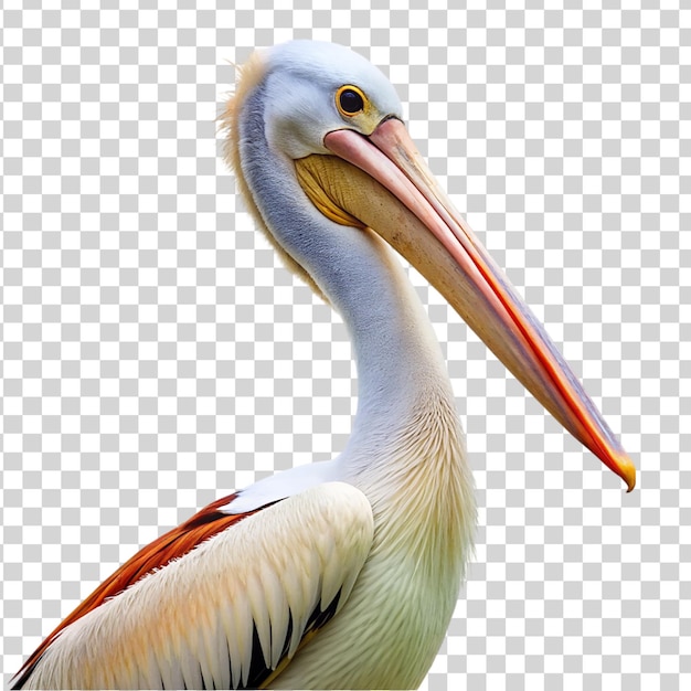 PSD pelicano isolado em fundo transparente