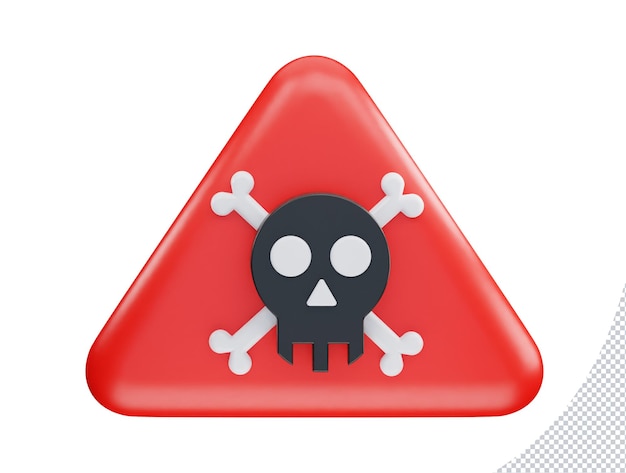Peligro icono 3d renderizado vector ilustración