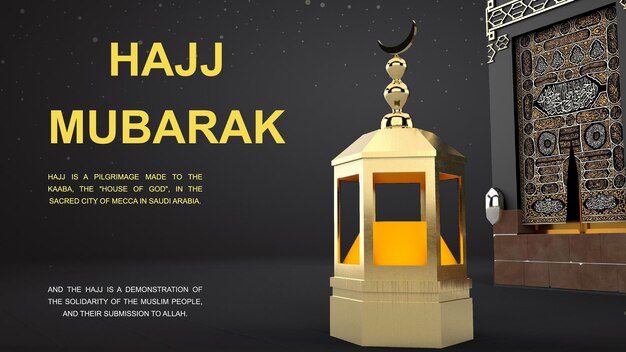 pellegrinaggio islamico alla mecca eid adha mubarak moschea islamica realistica della kaaba