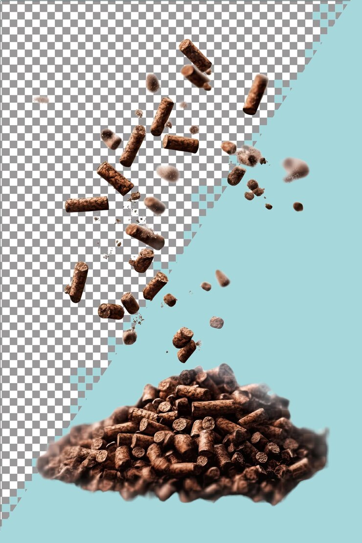 Pellets de combustible para fumadores Sabores de carnes mientras se fuma Hiperrealista Blanco aislado sencillo Transparente Ba