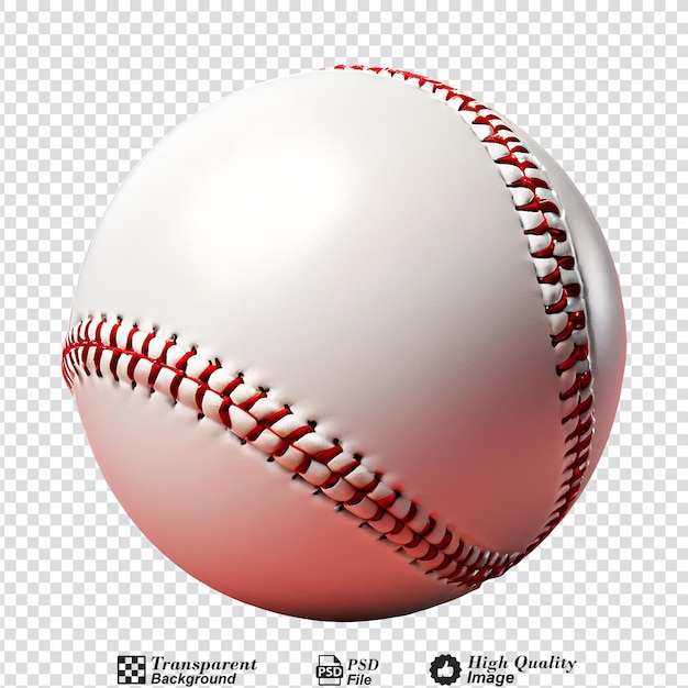PSD una pelota de béisbol aislada en un fondo transparente
