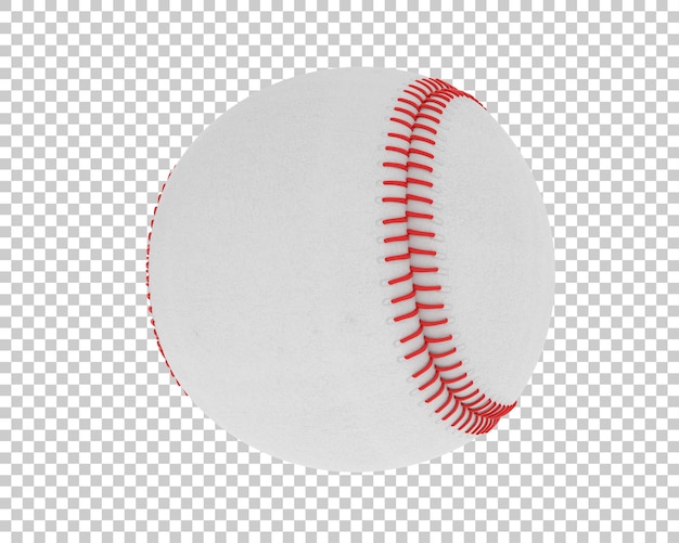 PSD pelota de béisbol aislada sobre fondo transparente ilustración de renderizado 3d