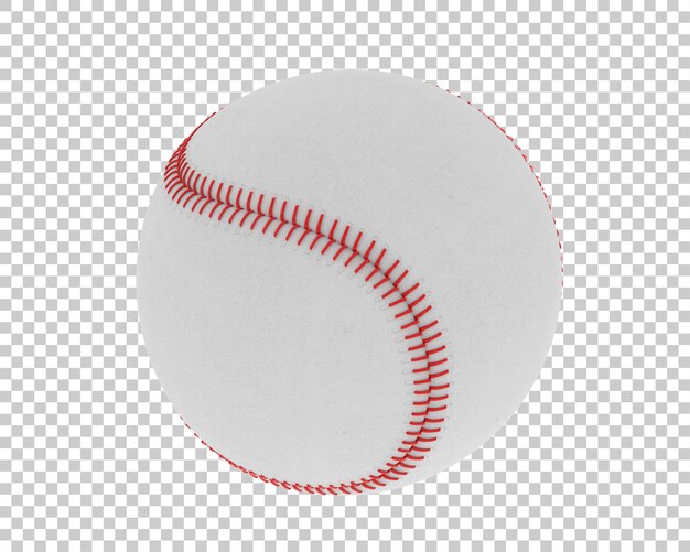 PSD pelota de béisbol aislada sobre fondo transparente ilustración de renderizado 3d