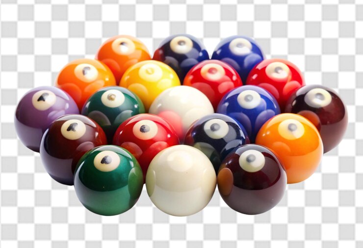 PSD una pelota de billar con el número 1 en ella