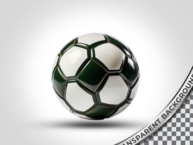 PSD pelota de fútbol transparente en formato psd png