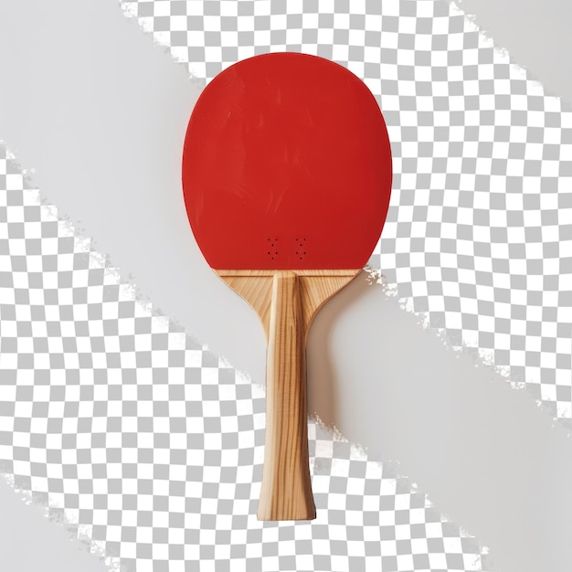 PSD una pelota de ping pong roja con la palabra 