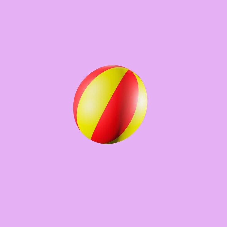 pelota de playa 3d png