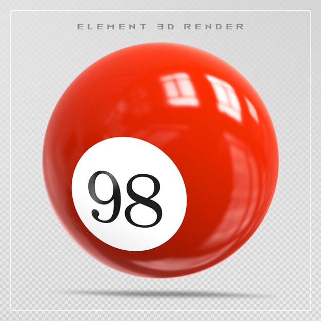 La pelota roja número 98