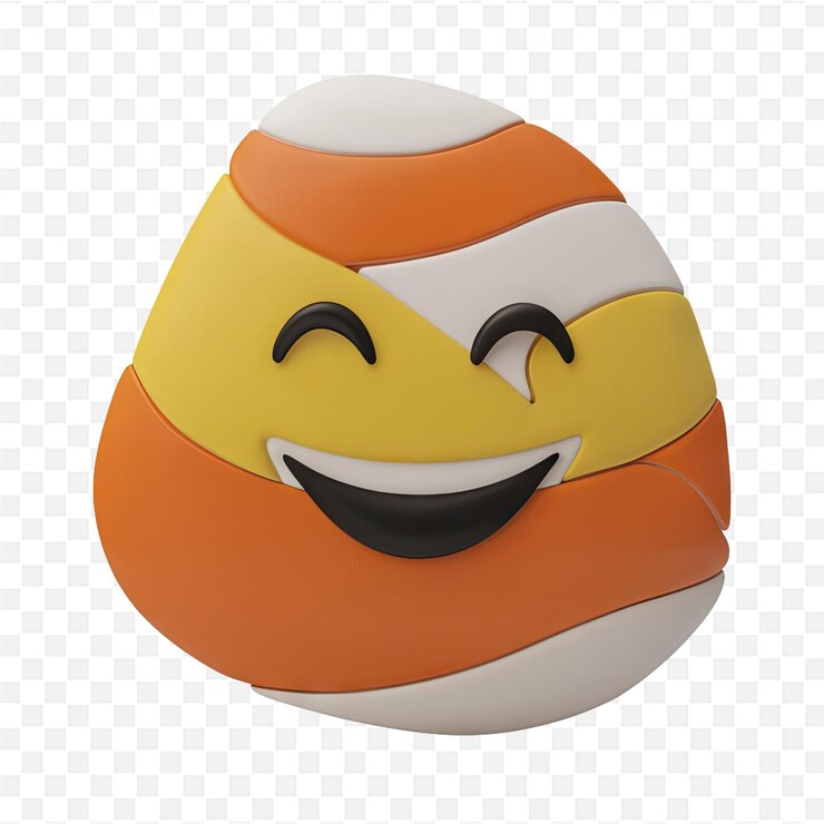 PSD una pelota sonriente con una sonrisa en ella