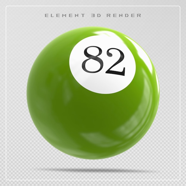 La pelota verde número 82
