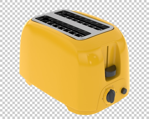 Pemanggang roti generik pada latar belakang transparan, ilustrasi rendering 3d
