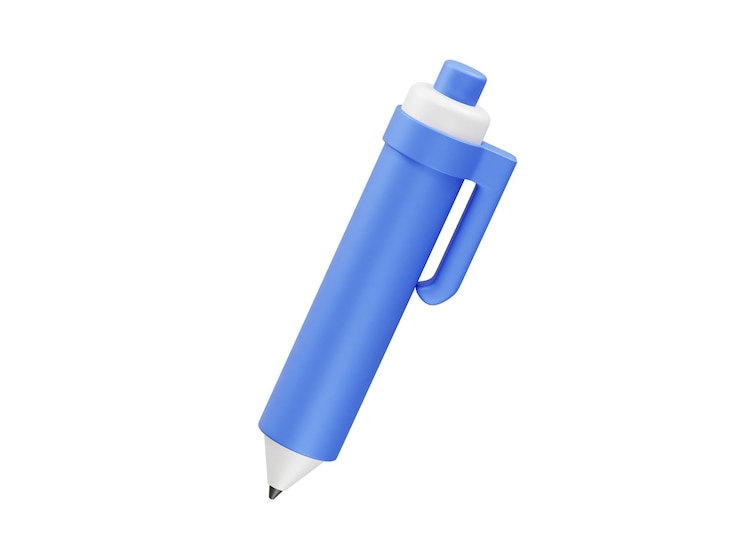 PSD pen icon 3d rendering illustration