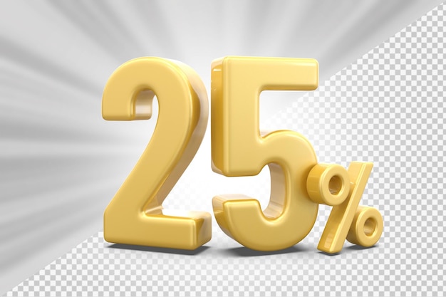 Penawaran 25 persen dalam rendering 3D
