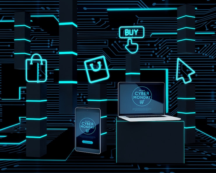 PSD penawaran cyber monday perangkat berteknologi tinggi