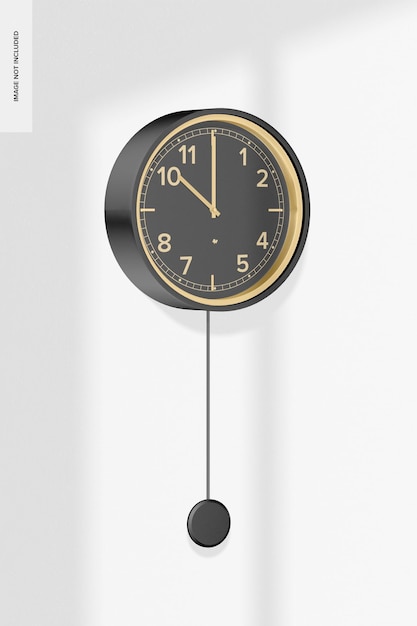 Pendel wanduhr mockup