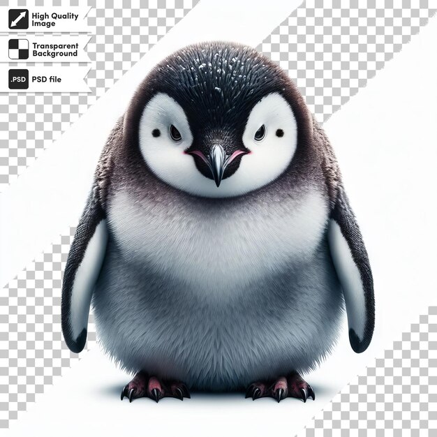 PSD a penguin with a picture of a penguin on it