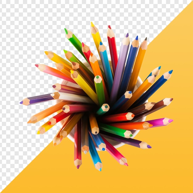 Pênis coloridos em um copo