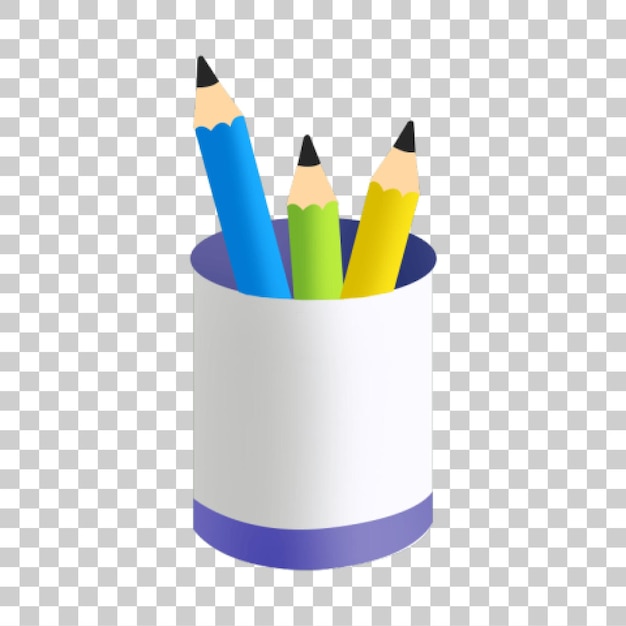 Pênis coloridos em um suporte