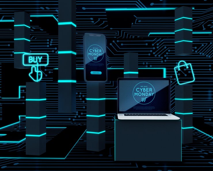 PSD penjualan perangkat elektronik cyber monday