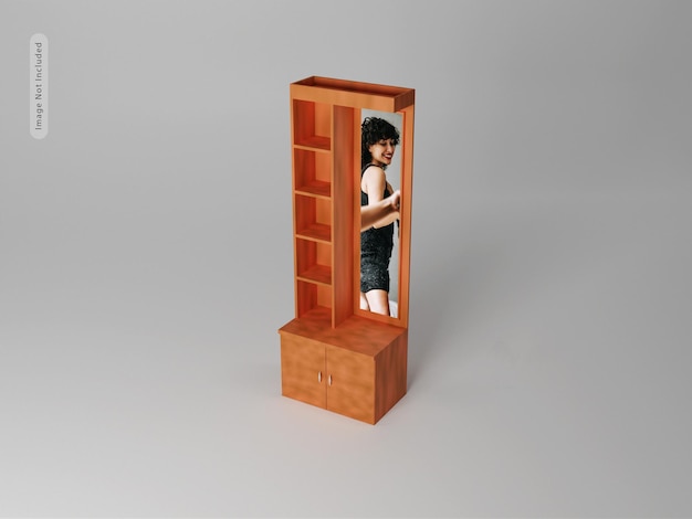 Penteadeira com maquete de espelho