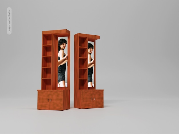 Penteadeira com maquete de espelho