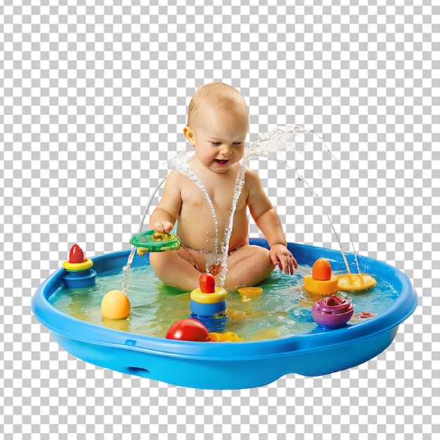 PSD pequeña piscina de agua para bebés png