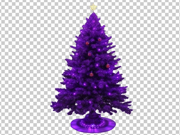 Pequeño árbol de Navidad rojo vibrante 3D