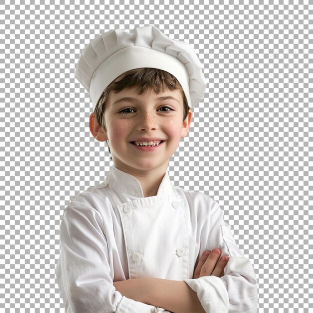 Pequeño Chef en un fondo transparente generado por Ai