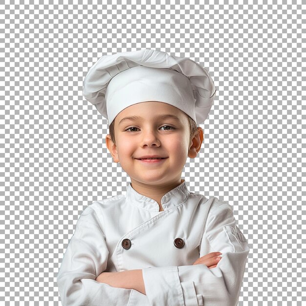 Pequeño Chef en un fondo transparente generado por Ai