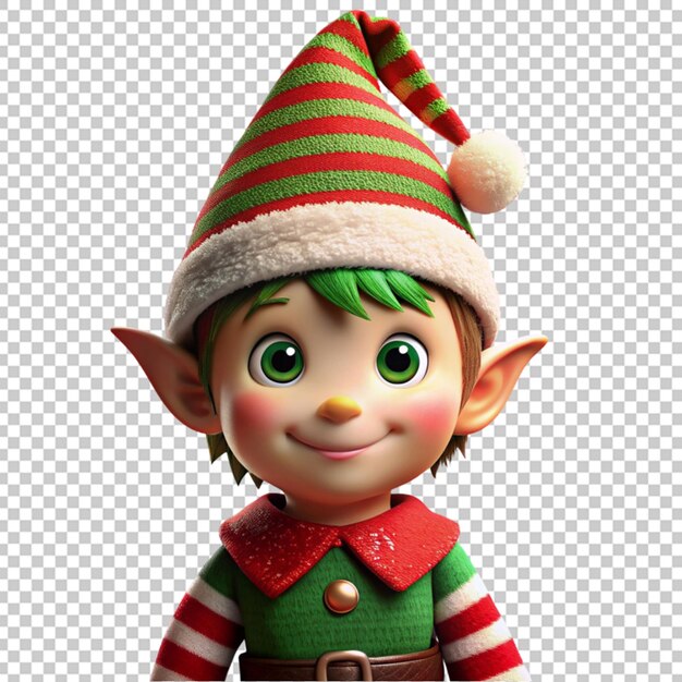 PSD pequeno personagem de natal