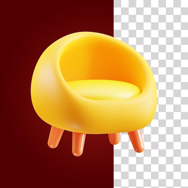 Pequeño sofá 3d icono